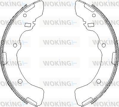 Woking Z4379.00 - Гальмівні колодки autocars.com.ua