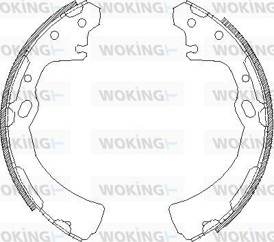 Woking Z4384.00 - Гальмівні колодки autocars.com.ua