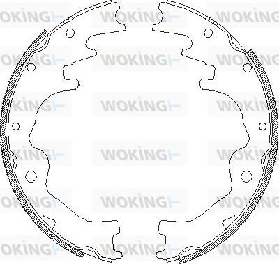 Woking Z4388.00 - Тормозные башмаки, барабанные avtokuzovplus.com.ua