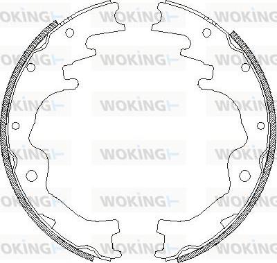 Woking Z4388.01 - Гальмівні колодки autocars.com.ua