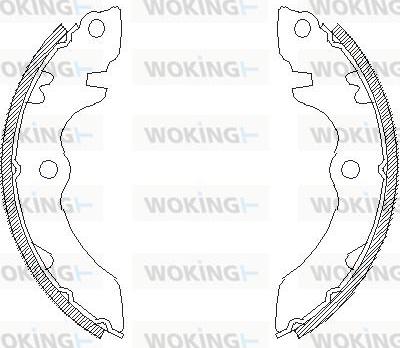 Woking Z4392.00 - Гальмівні колодки autocars.com.ua