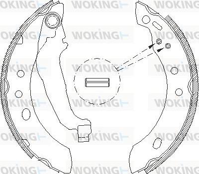 Woking Z4394.00 - Гальмівні колодки autocars.com.ua