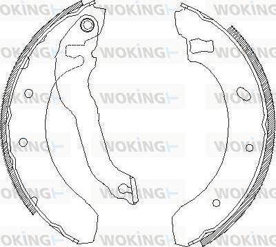 Woking Z4395.00 - Гальмівні колодки autocars.com.ua