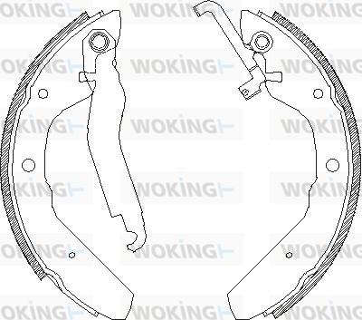 Woking Z4403.00 - Гальмівні колодки autocars.com.ua