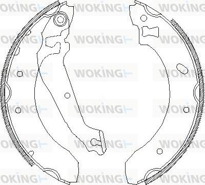 Woking Z4407.00 - Гальмівні колодки autocars.com.ua