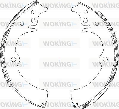 Woking Z4418.00 - Гальмівні колодки autocars.com.ua