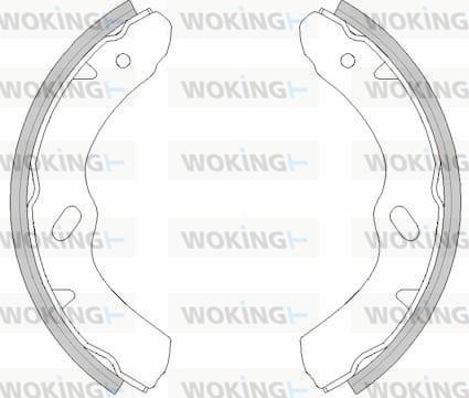 Woking Z4458.00 - Тормозные башмаки, барабанные avtokuzovplus.com.ua