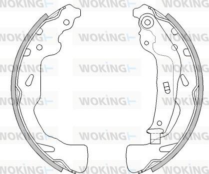 Woking Z4461.00 - Гальмівні колодки autocars.com.ua