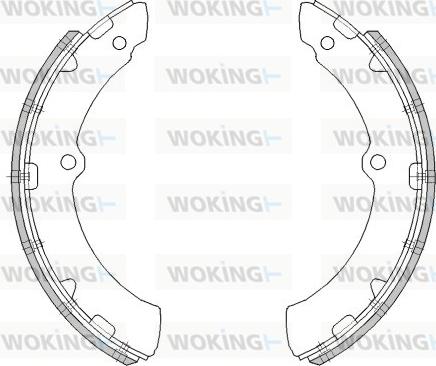 Woking Z4473.00 - Тормозные башмаки, барабанные autodnr.net