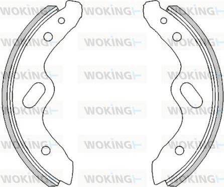 Woking Z4475.00 - Тормозные башмаки, барабанные autodnr.net