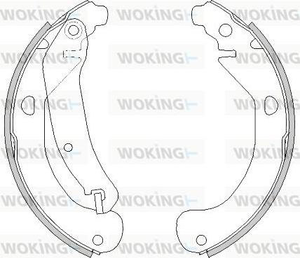 Woking Z4478.00 - Тормозные башмаки, барабанные avtokuzovplus.com.ua