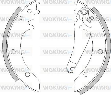 Woking Z4487.00 - Гальмівні колодки autocars.com.ua