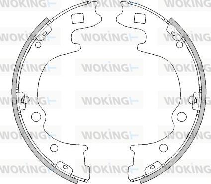 Woking Z4496.00 - Гальмівні колодки autocars.com.ua