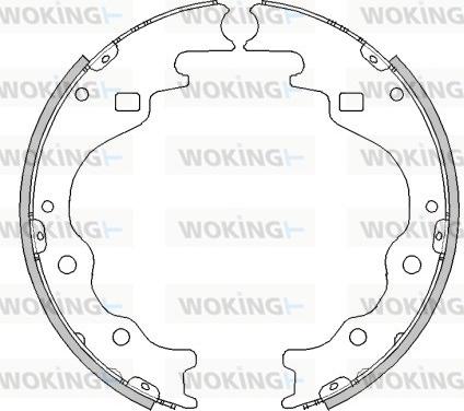 Woking Z4497.00 - Гальмівні колодки autocars.com.ua