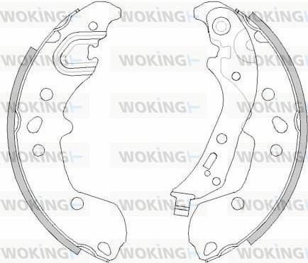 Woking Z449800 - Гальмівні колодки autocars.com.ua