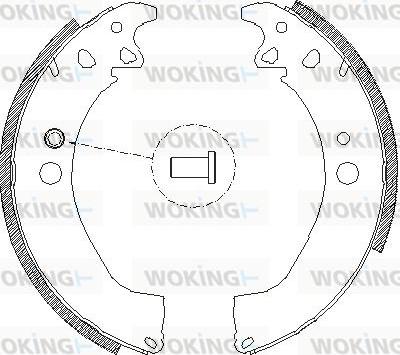 Woking Z4502.00 - Тормозные башмаки, барабанные avtokuzovplus.com.ua