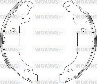 Woking Z4506.00 - Гальмівні колодки autocars.com.ua