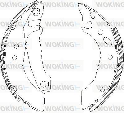 Woking Z4507.00 - Тормозные башмаки, барабанные avtokuzovplus.com.ua