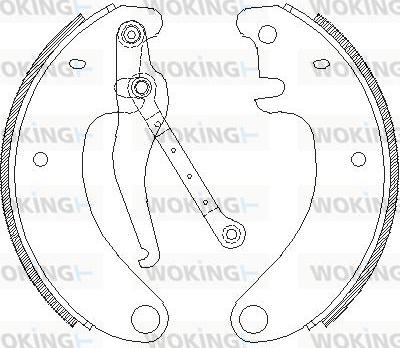 Woking Z4509.00 - Гальмівні колодки autocars.com.ua