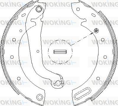 Woking Z4513.00 - Гальмівні колодки autocars.com.ua