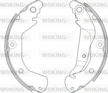 Woking Z451500 - Гальмівні колодки autocars.com.ua