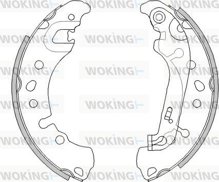 Woking Z4527.00 - Гальмівні колодки autocars.com.ua