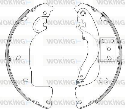 Woking Z4539.00 - Гальмівні колодки autocars.com.ua