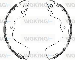 Woking Z4548.00 - Гальмівні колодки autocars.com.ua