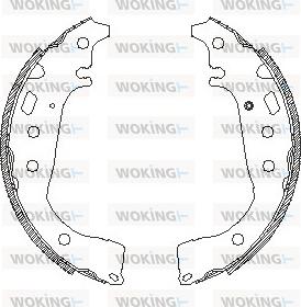 Woking Z4556.00 - Гальмівні колодки autocars.com.ua