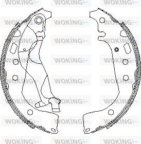 Woking Z4556.01 - Гальмівні колодки autocars.com.ua