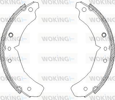 Woking Z4610.00 - Гальмівні колодки autocars.com.ua