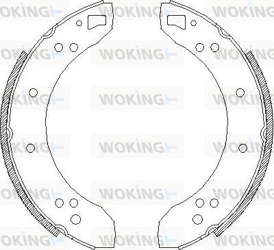 Woking Z4621.00 - Тормозные башмаки, барабанные autodnr.net