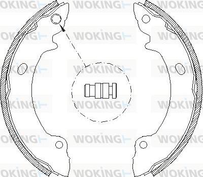 Woking Z4632.00 - Гальмівні колодки autocars.com.ua