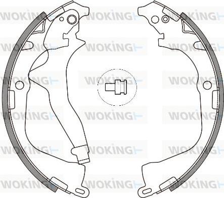 Woking Z4648.00 - Гальмівні колодки autocars.com.ua