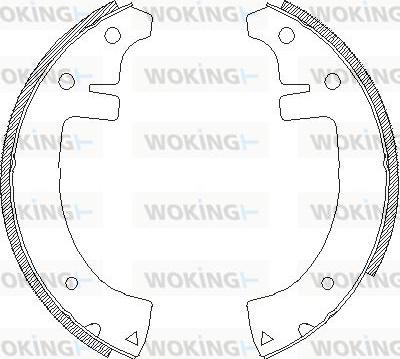 Woking Z4653.00 - Тормозные башмаки, барабанные autodnr.net