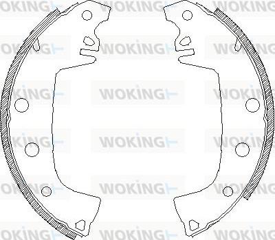 Woking Z4655.00 - Тормозные башмаки, барабанные autodnr.net