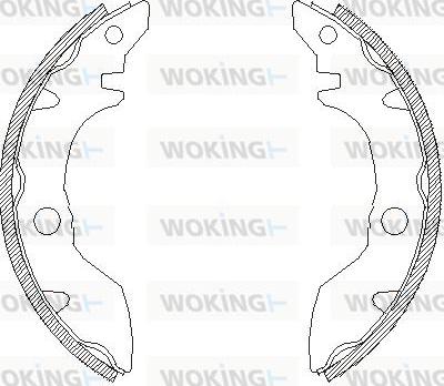 Woking Z4660.00 - Гальмівні колодки autocars.com.ua