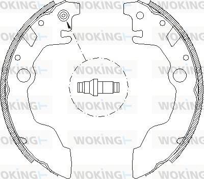 Woking Z4661.00 - Тормозные башмаки, барабанные avtokuzovplus.com.ua