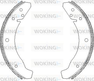 Woking Z4683.00 - Гальмівні колодки autocars.com.ua