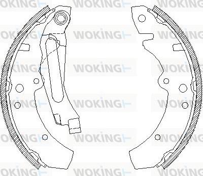 Woking Z4689.00 - Гальмівні колодки autocars.com.ua