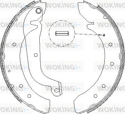 Woking Z4719.01 - Тормозные башмаки, барабанные autodnr.net