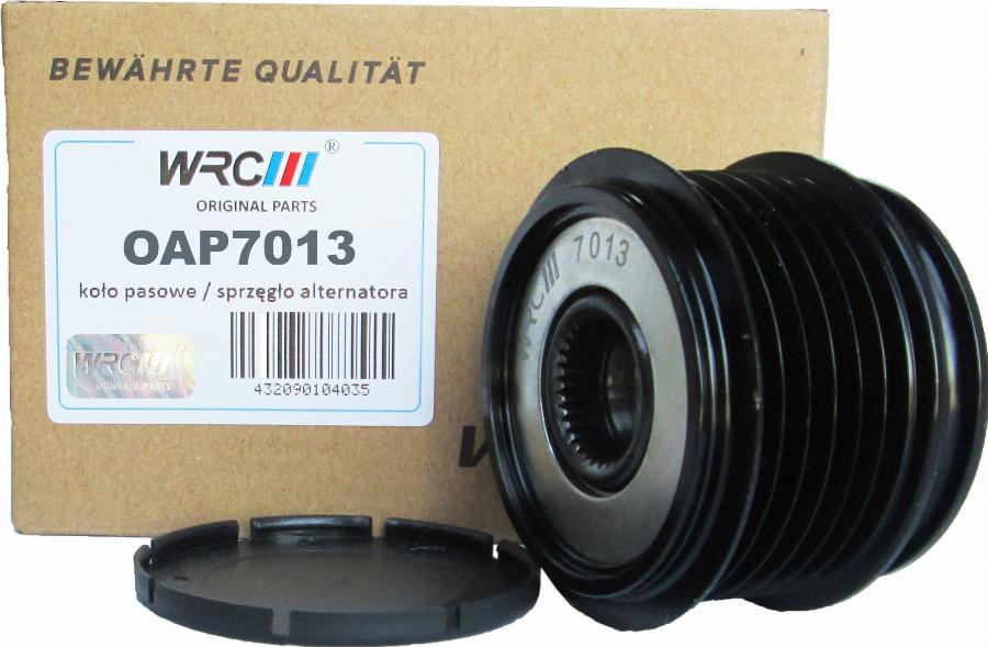 WRC 5807013 - Ремінний шків, генератор autocars.com.ua