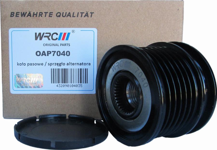 WRC 5807040 - Ремінний шків, генератор autocars.com.ua