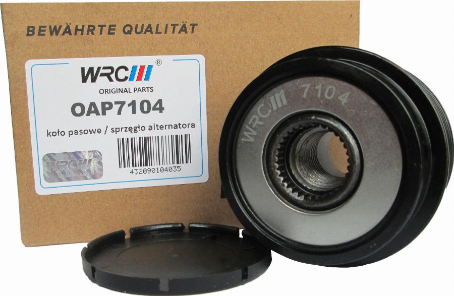 WRC 5807104 - Ремінний шків, генератор autocars.com.ua