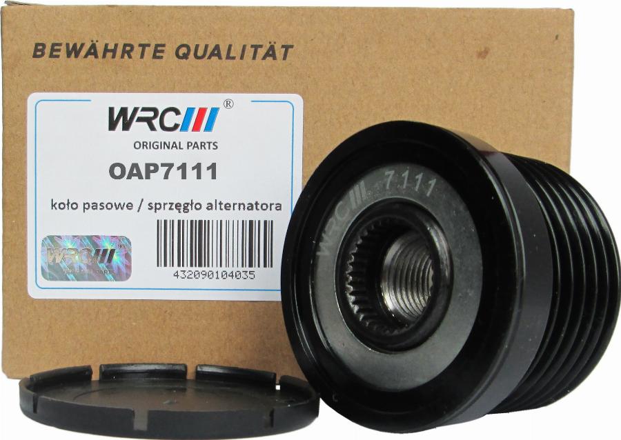 WRC 5807111 - Ремінний шків, генератор autocars.com.ua