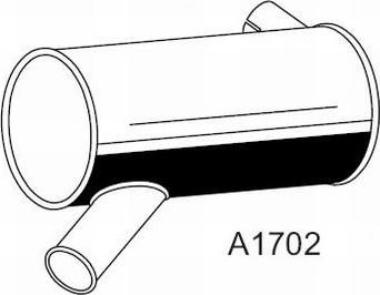 XXLMARMITTEITALIANE A1702 - Середній / кінцевий глушник ОГ autocars.com.ua