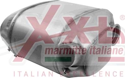 XXLMARMITTEITALIANE KAT7212 - Середній / кінцевий глушник ОГ autocars.com.ua