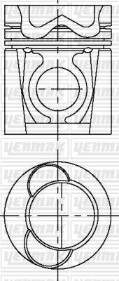 Yenmak 31-03378-000 - Поршень autocars.com.ua