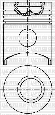 Yenmak 31-03418-000 - Поршень autocars.com.ua