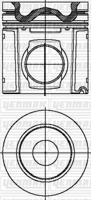 Yenmak 31-03921-000 - Поршень autocars.com.ua